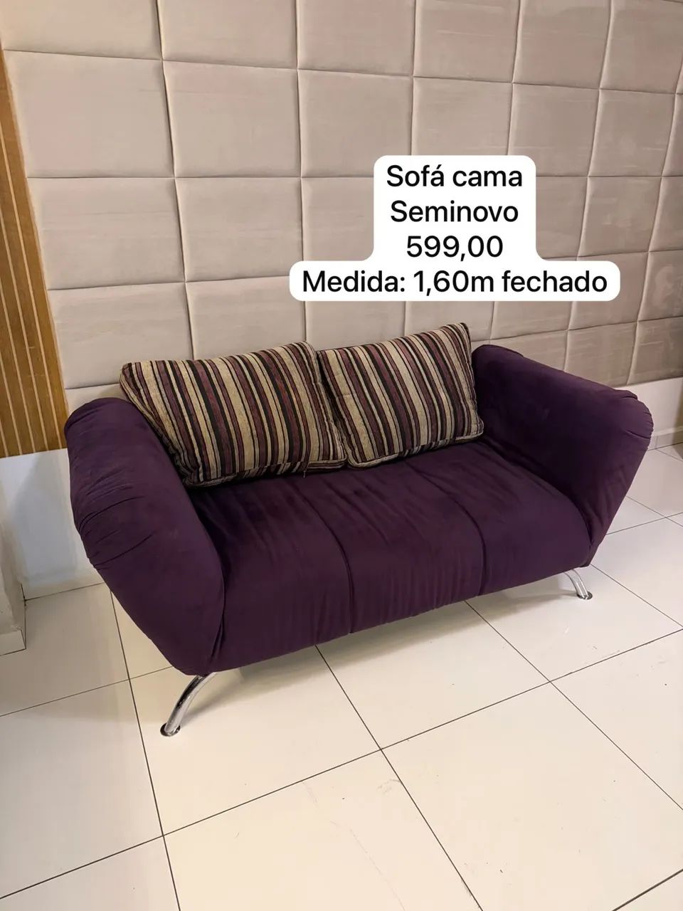 Sofá Cama SEMINOVO - ENTREGO 