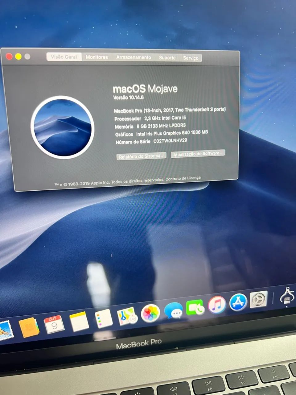 Apple MacBook Pro 13-Inch 2017 Intel i5 2.3GHz 8GB RAM 250GB SSD
