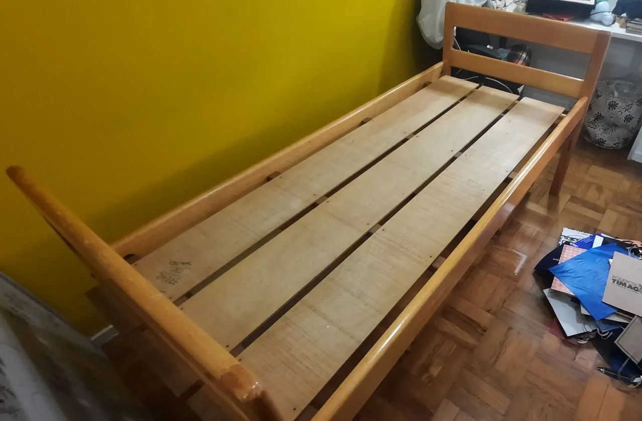 Cama de Solteiro de madeira - Foto 4