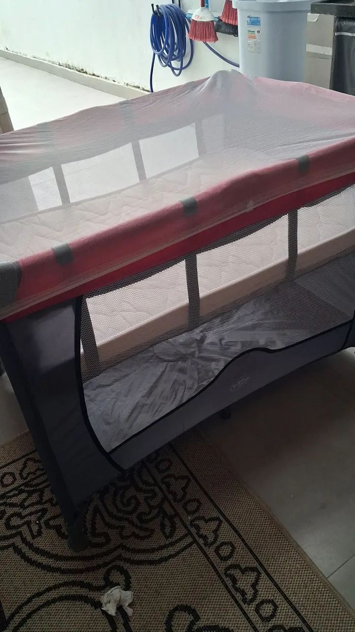 Berço portátil com colchão - Foto 5