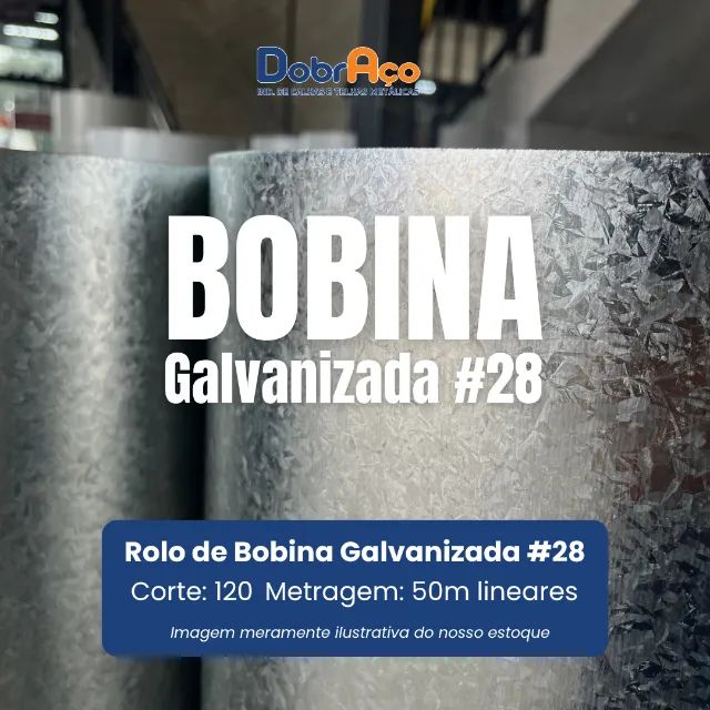 Bobina - Chapa Galvanizada - c/120 por 30m Lineares - Foto 2