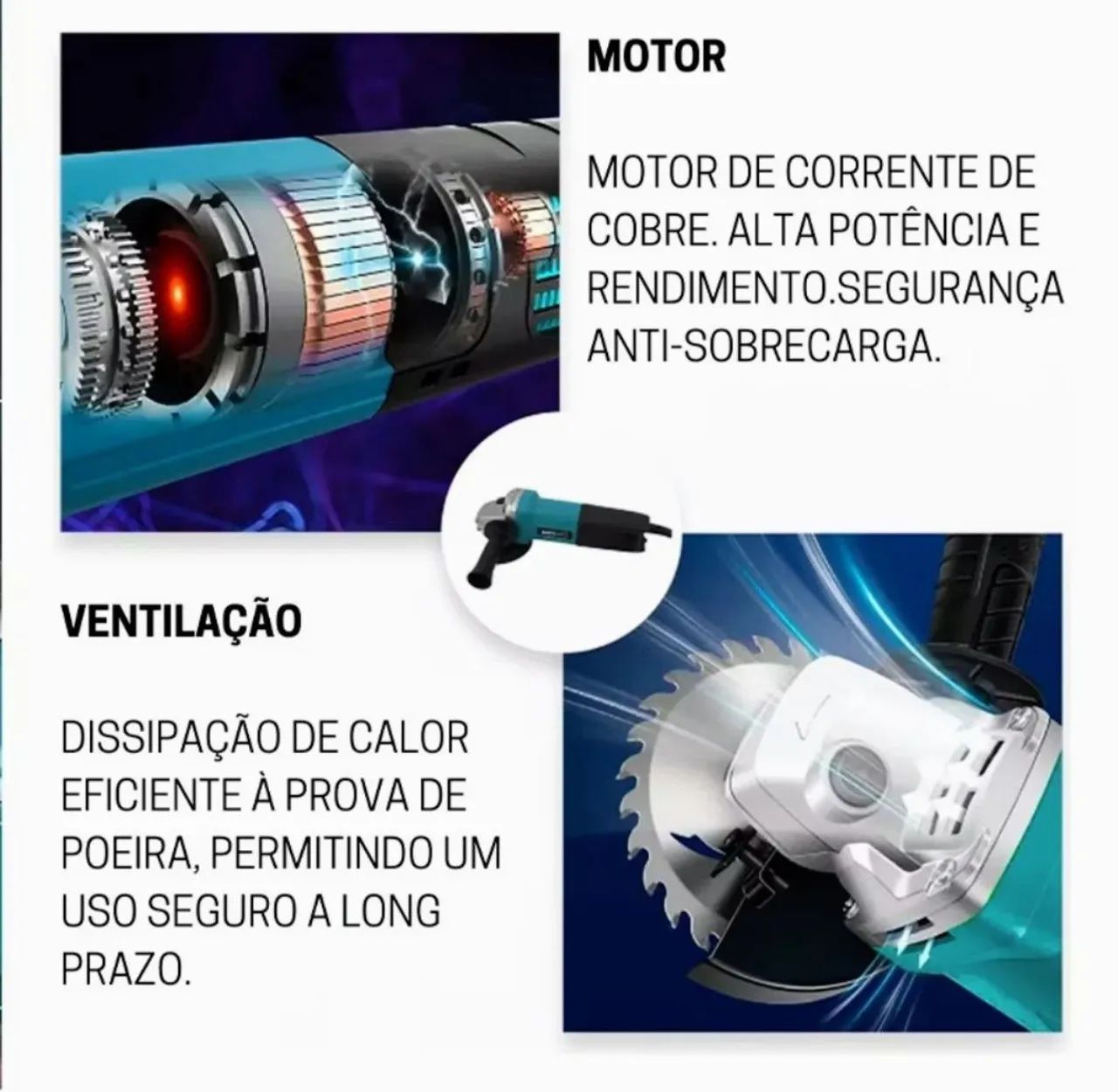 Esmerilhadeira Angular NOVA, na caixa - Foto 4
