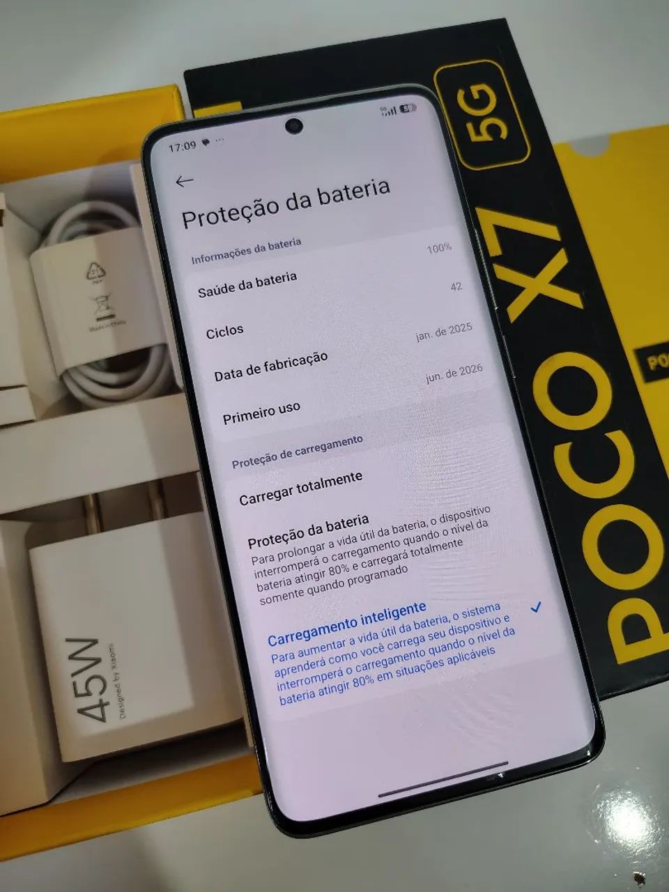 Poco x7 verde 256g  8ram - Foto 2