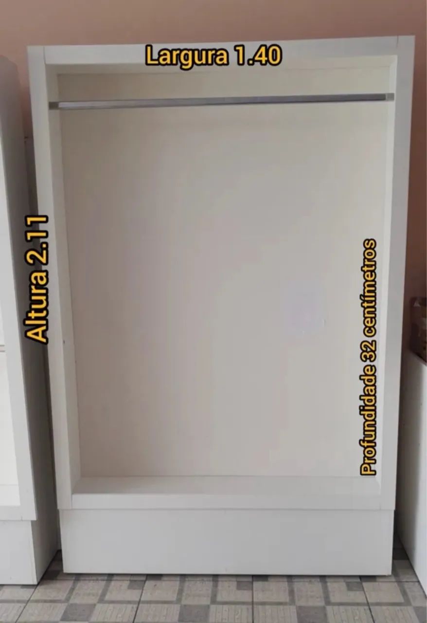 Loja roupas móveis arara expositor cabide provador busto - Foto 4