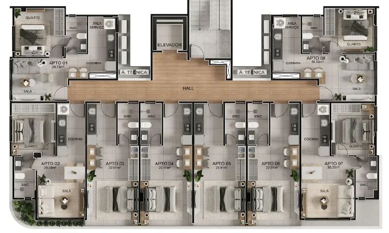 Vendo Flats Em Intermares com Apartamentos de 1 Quarto e Studios  - Foto 5