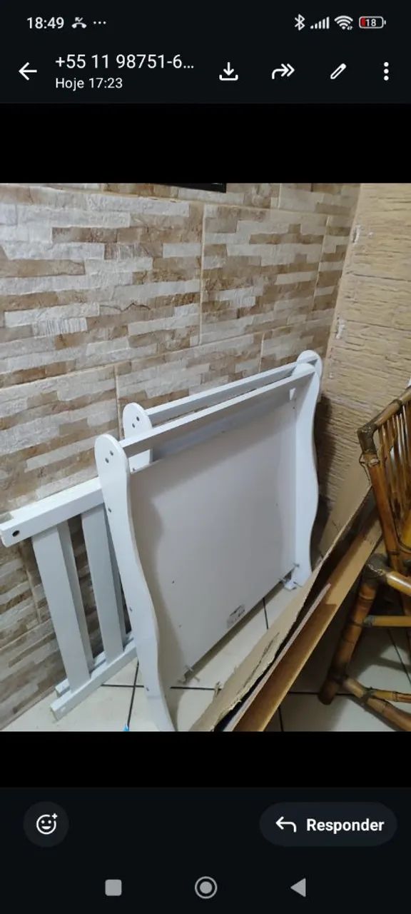 Berço que vira cama .não entrego pequena avaria  - Foto 4