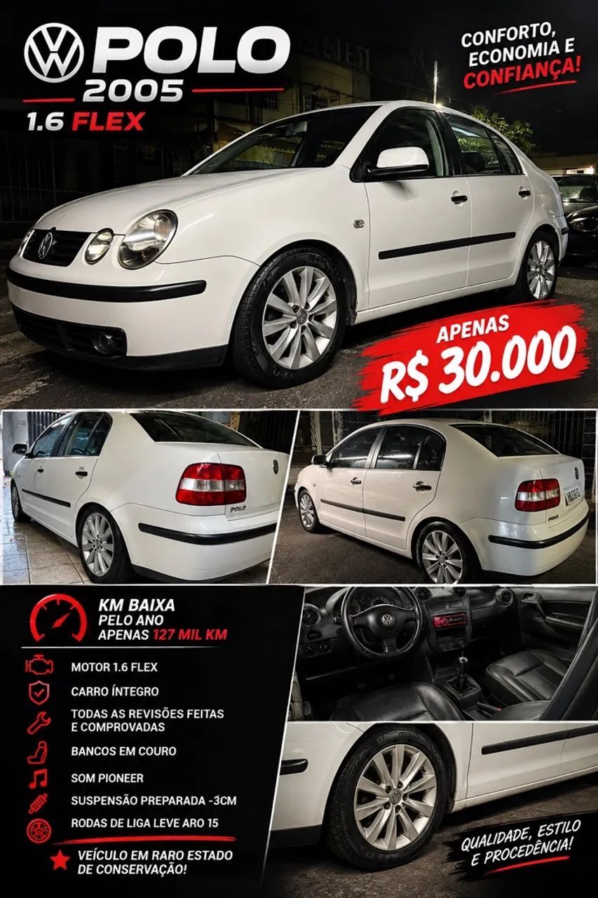 Volkswagen Polo Sedan 1.6 MI Total Flex 8V 4P 2005