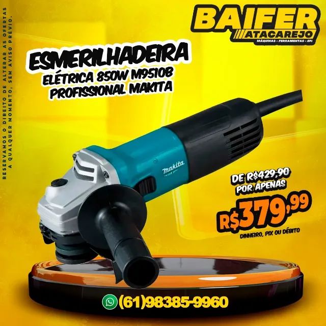 Esmerilhadeira 850w M9510b Profissional Makita