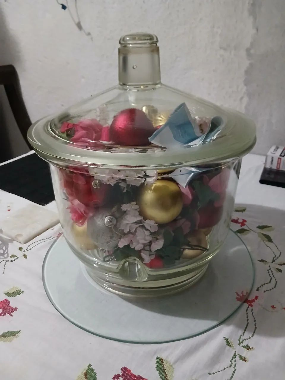 Vaso de vidro p experiencia