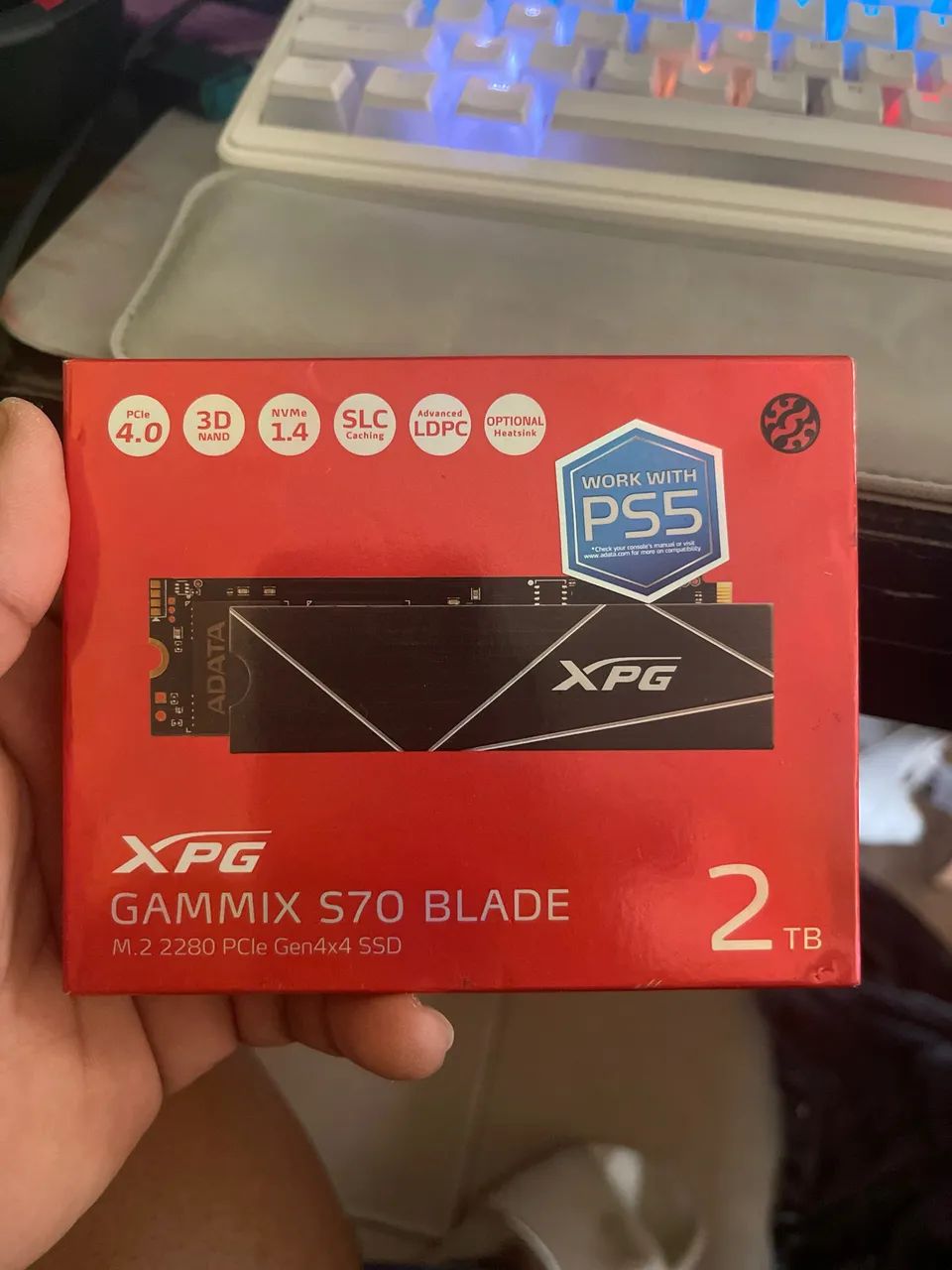 SSD XPG GAMMIX S70 BLADE 2TB ? PCIe 4.0 - 4 anos de garantia