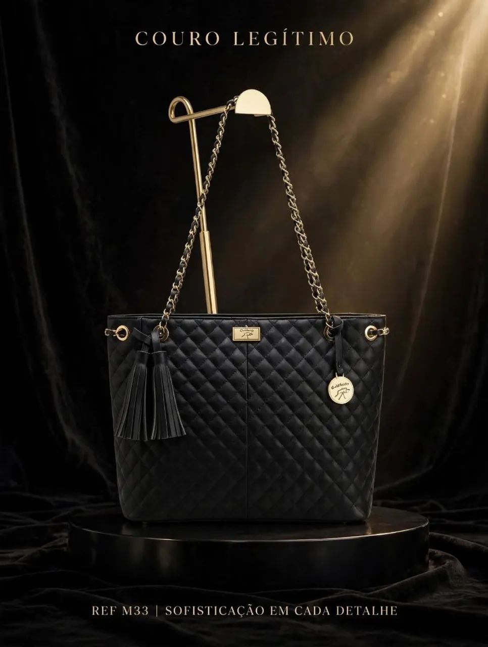 Bolsa em couro legítimo 