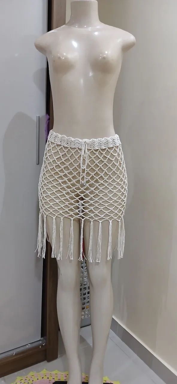 Saias e conjunto crochê com preços variados  - Foto 3