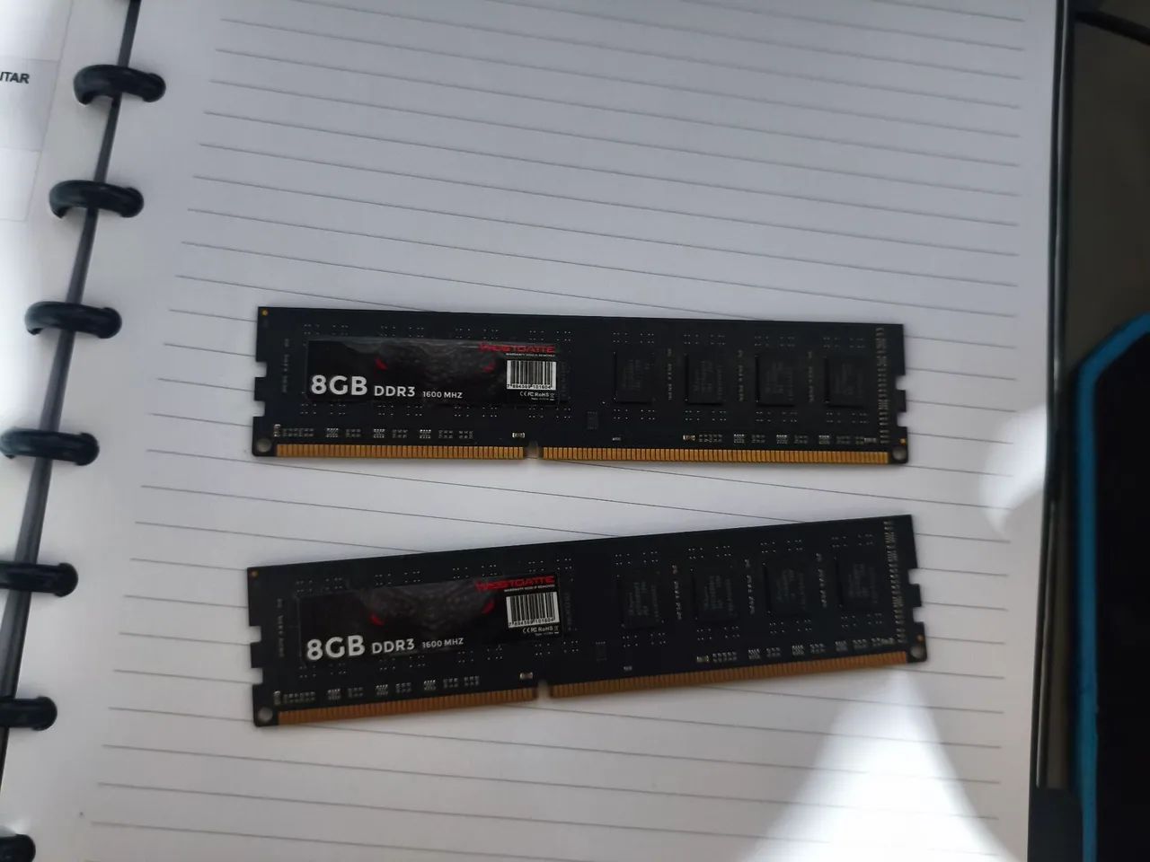 Memória ram ddr3 8gb 1600 MHz 