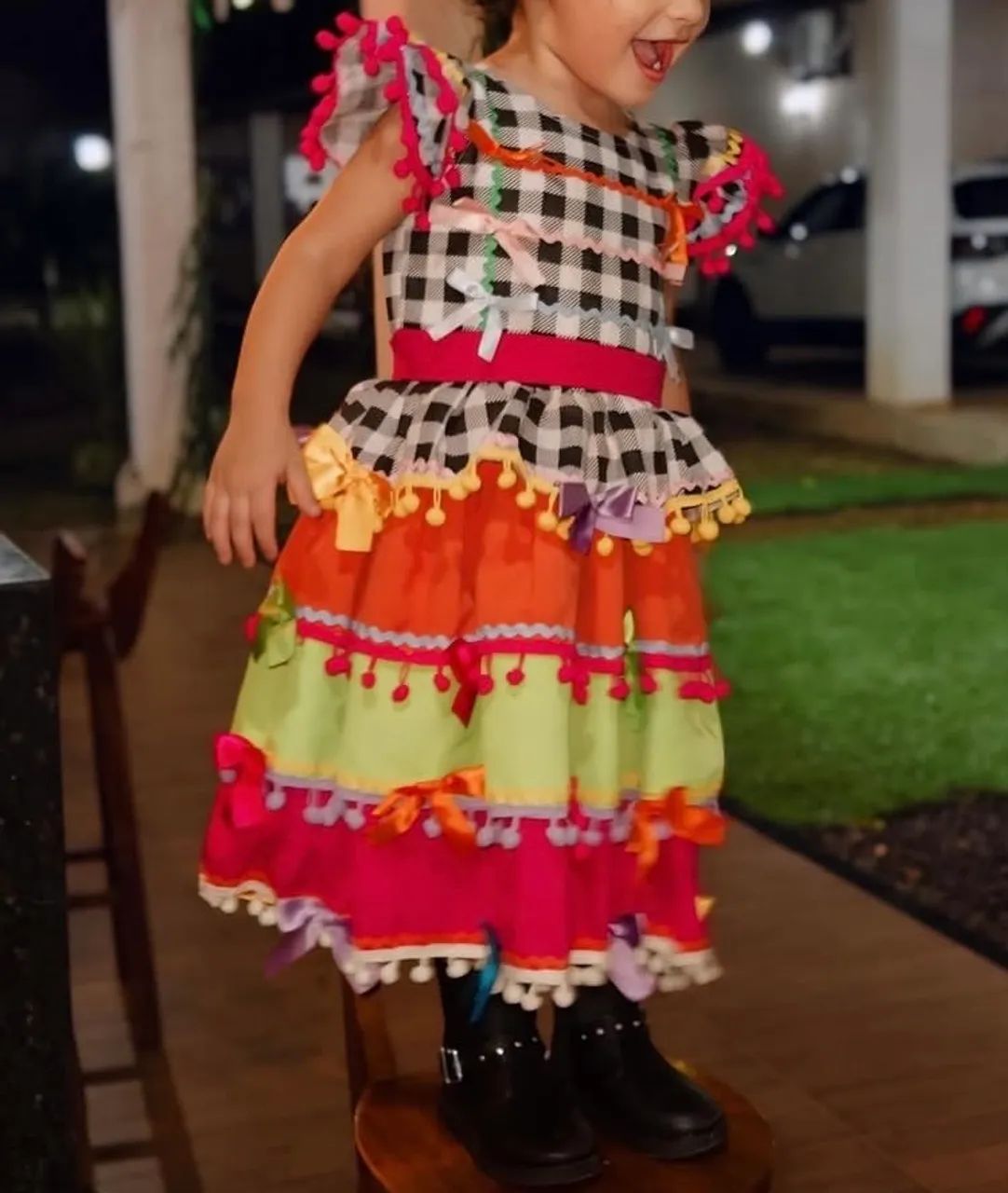 Vestido São João TAM 4 anos usado apenas 1 vez 