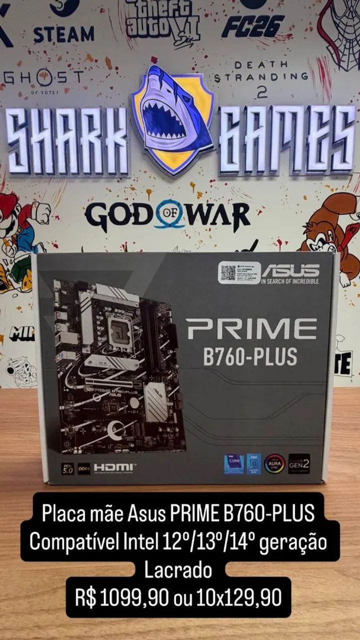 Placa mãe asus prime B760-plus  intel lacrado 