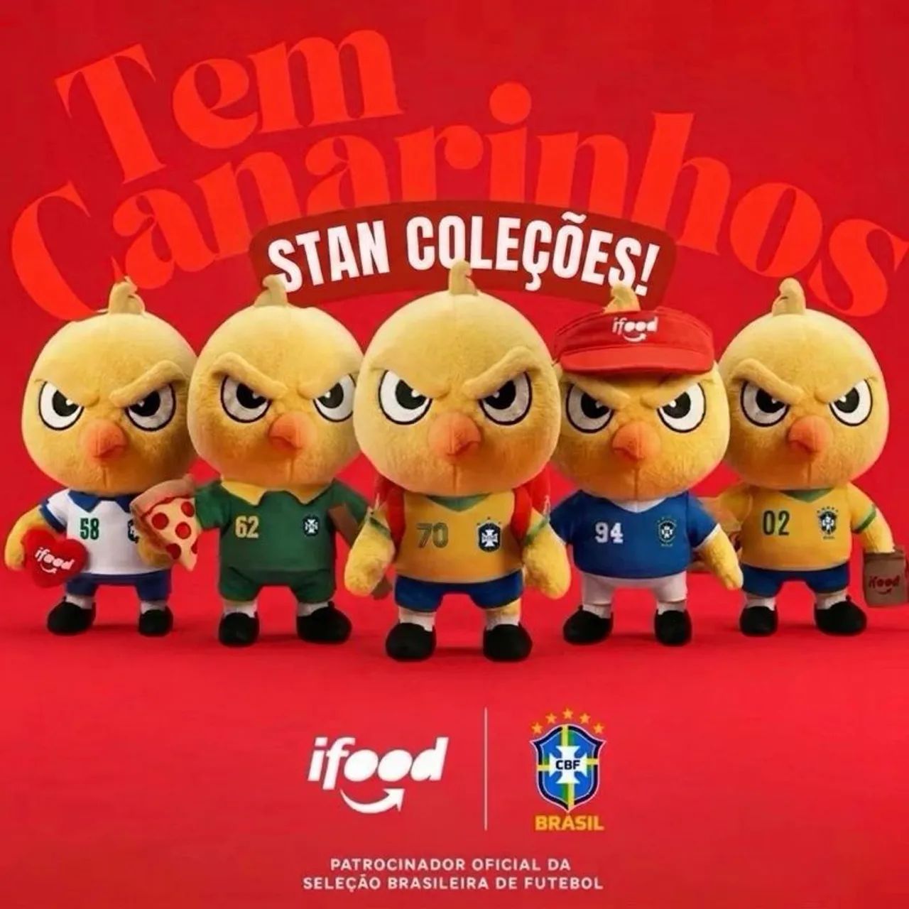 Canarinho Ifood coleção completa 