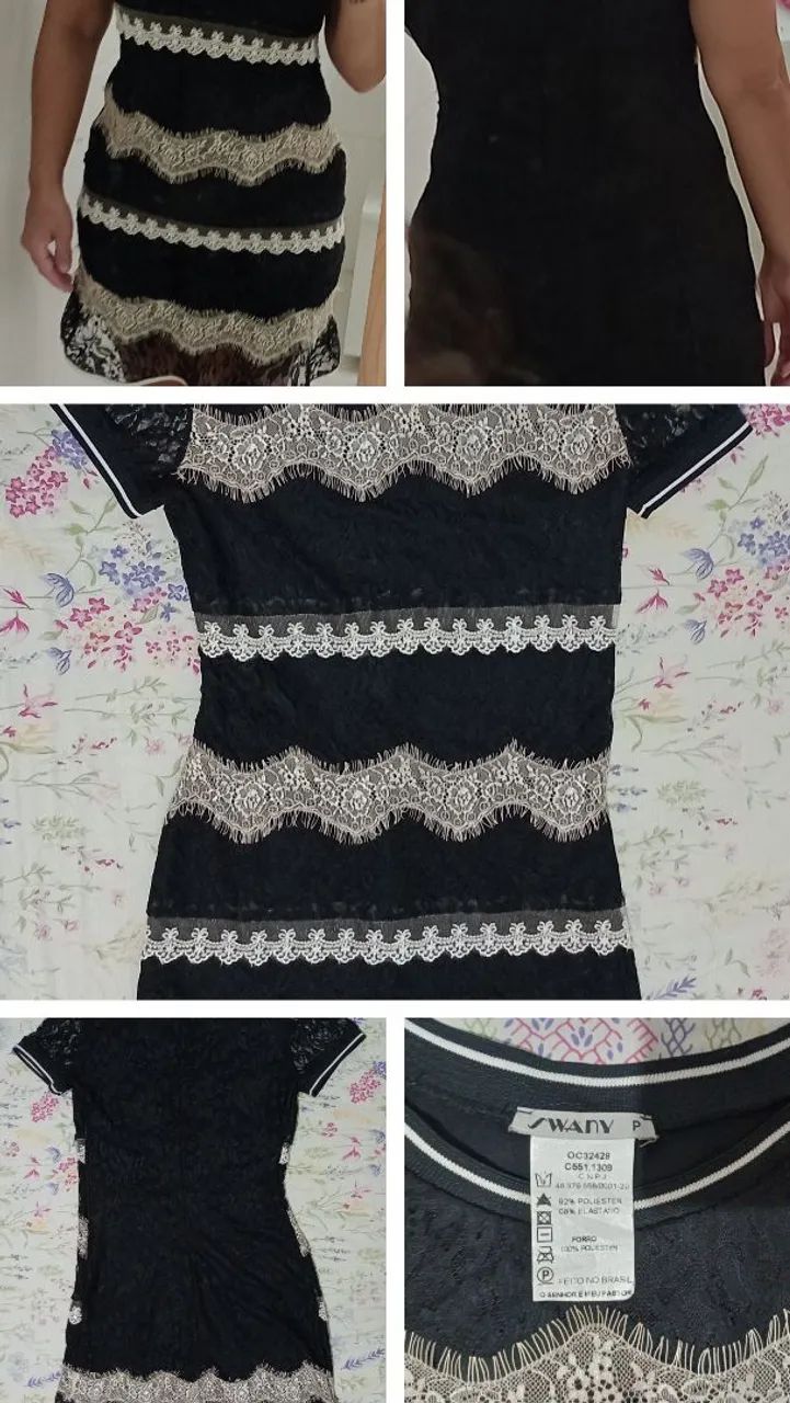 Vestido em Renda Forrado Swany - Foto 4