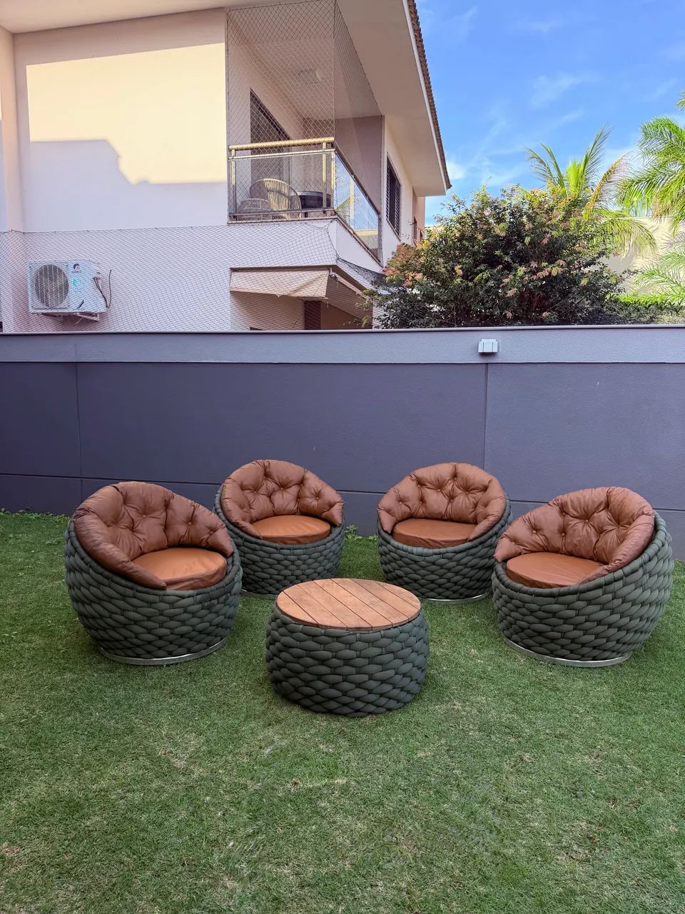 Conjunto Móveis Área Externa 7 Peças + Balanço - Foto 2