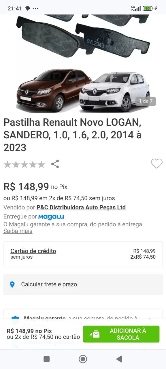 Pastilhas freio  - Foto 2