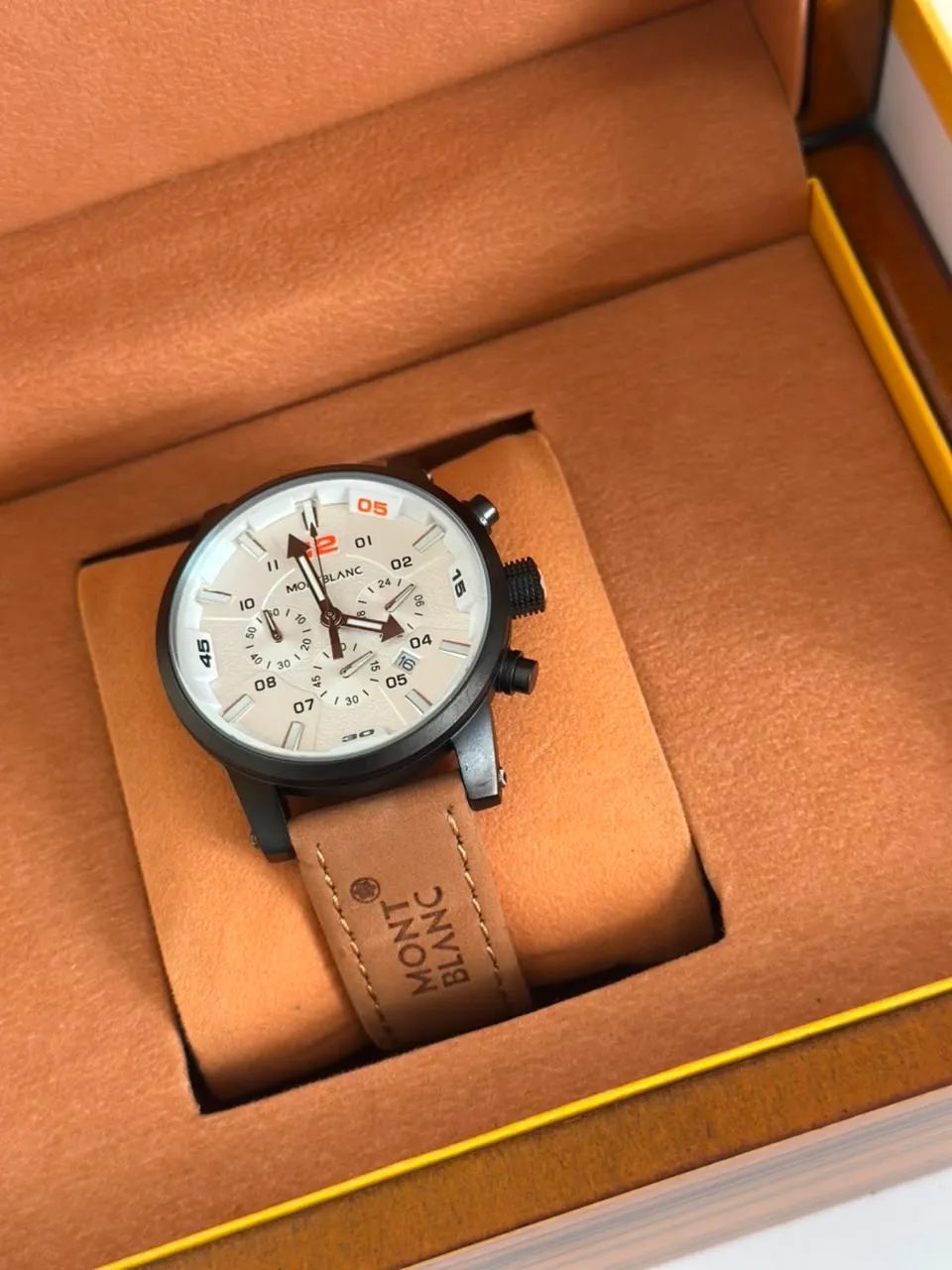 Relógio Montblanc Cronógrafo Masculino + Caixa Luxo - Foto 5