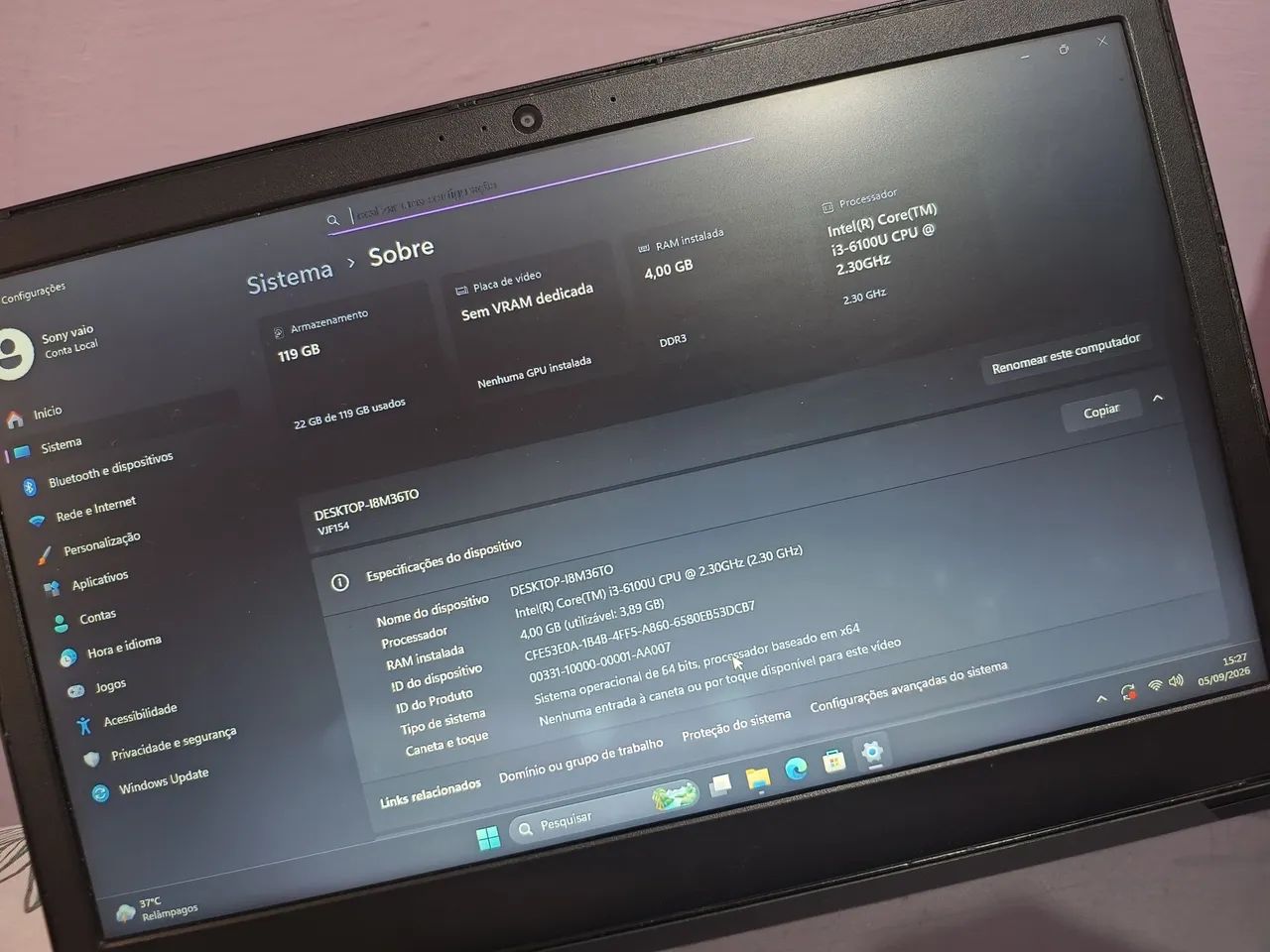 Notebook Sony vaio i3 - Foto 5