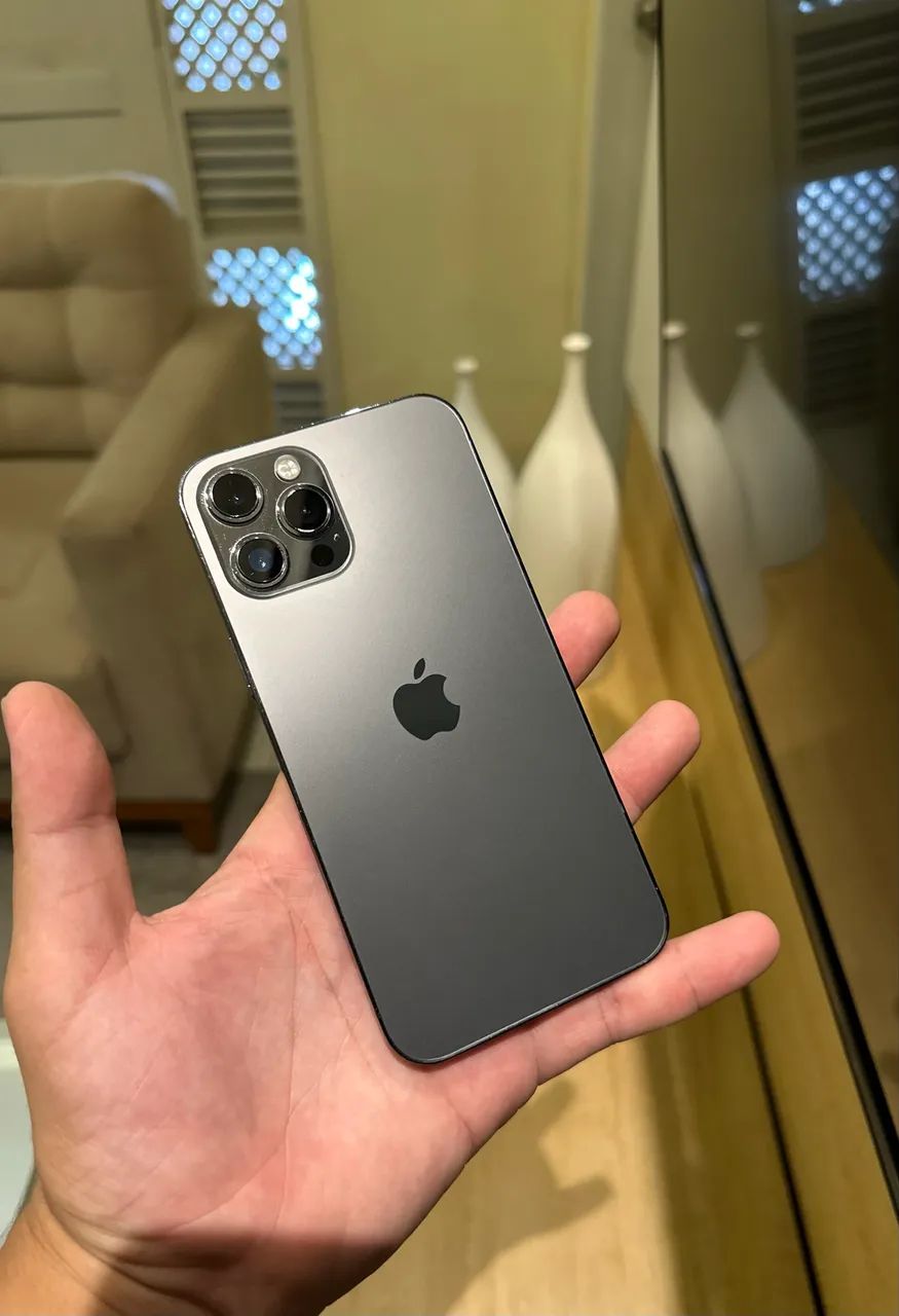 iPhone 12 PRO MAX GRAPHITE 128GB TUDO FUNCIONANDO PERFEITAMENTE
