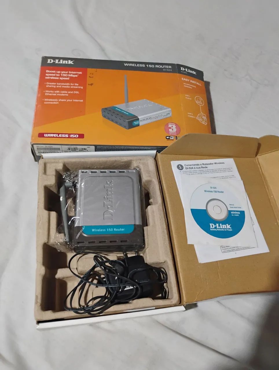 ROTEADOR d-link wireless 150 router di-524.... *R$ 100,00