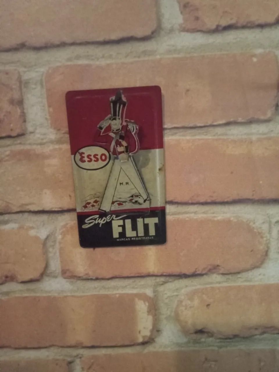 prendedor de papel super flit esso anos 50 raro