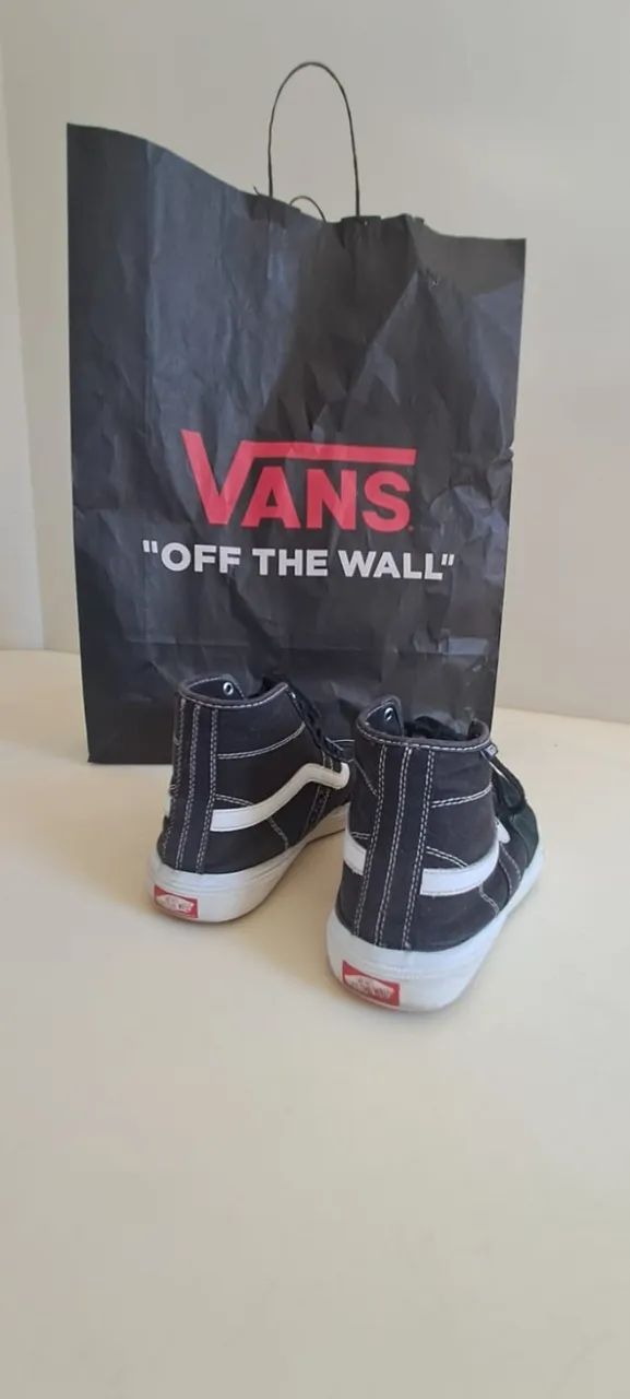Tênis Vans Gilbert Crockett High Black White - Foto 2