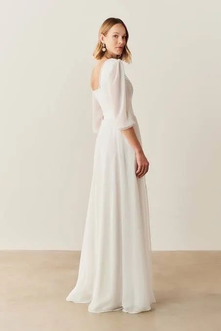 Vestido Off White Noiva - Foto 3