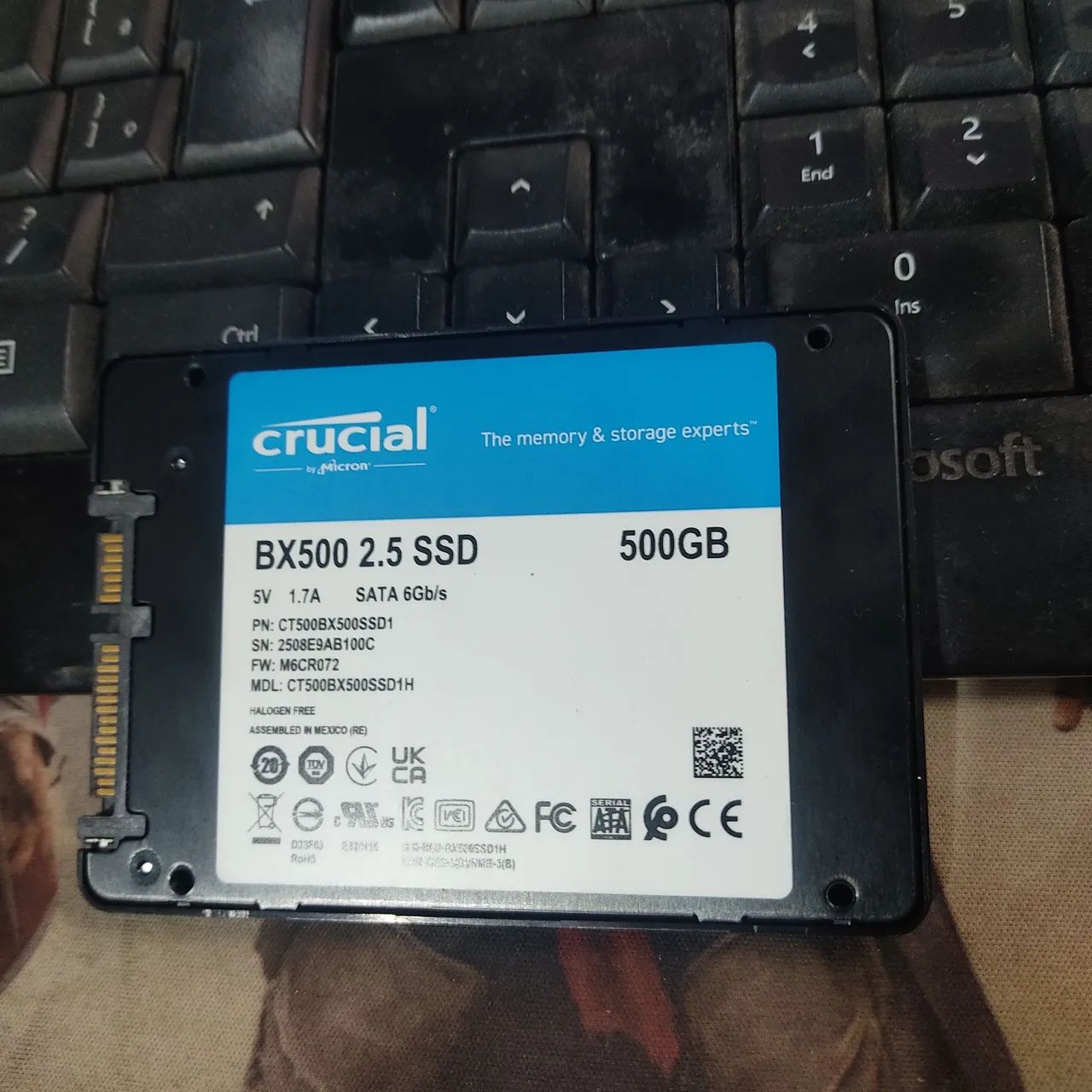 SSD Crucial Data 500gb - Foto 2
