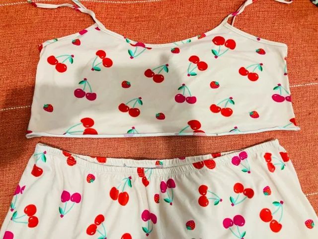 CONJUNTO DE PIJAMA ROSA ESTAMPADO - Foto 3