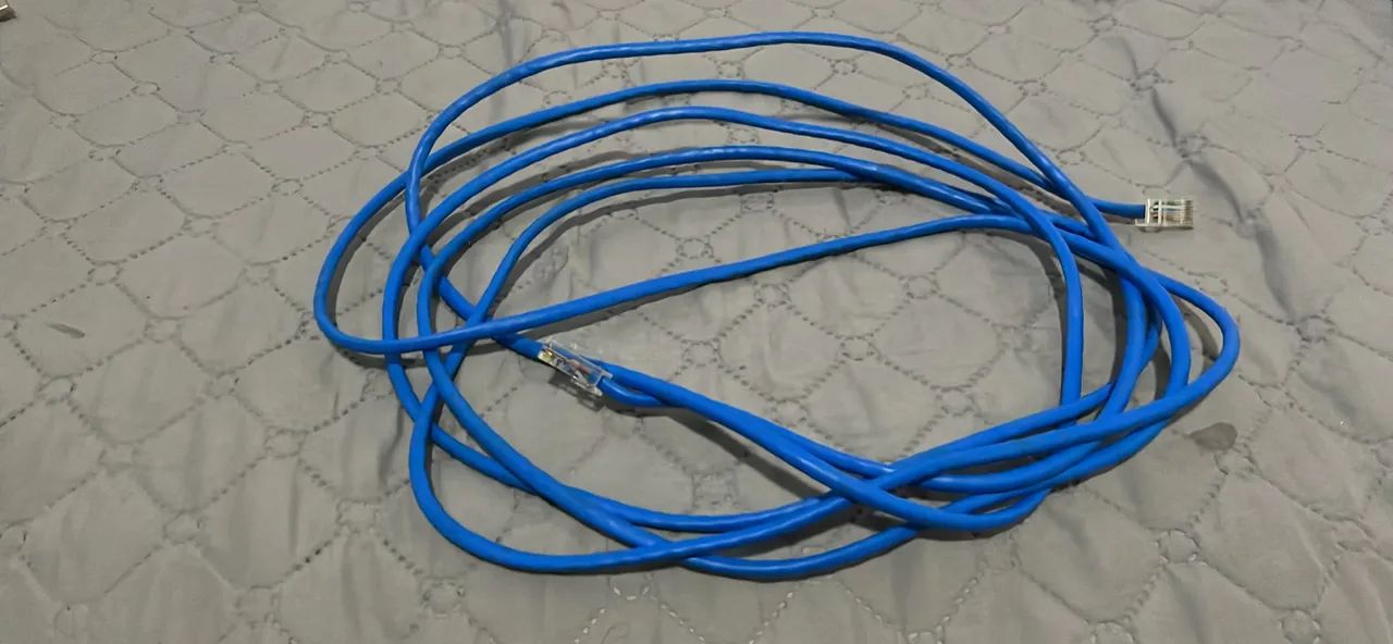 Cabo de Rede Ethernet RJ45 Azul ? Medida Longa
