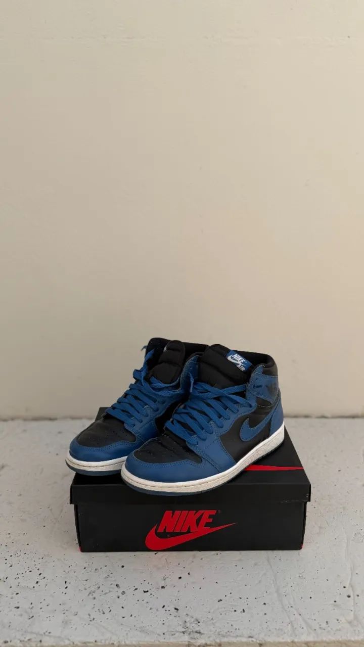 Jordan 1 High Azul/Preto Original | Tam. (40)