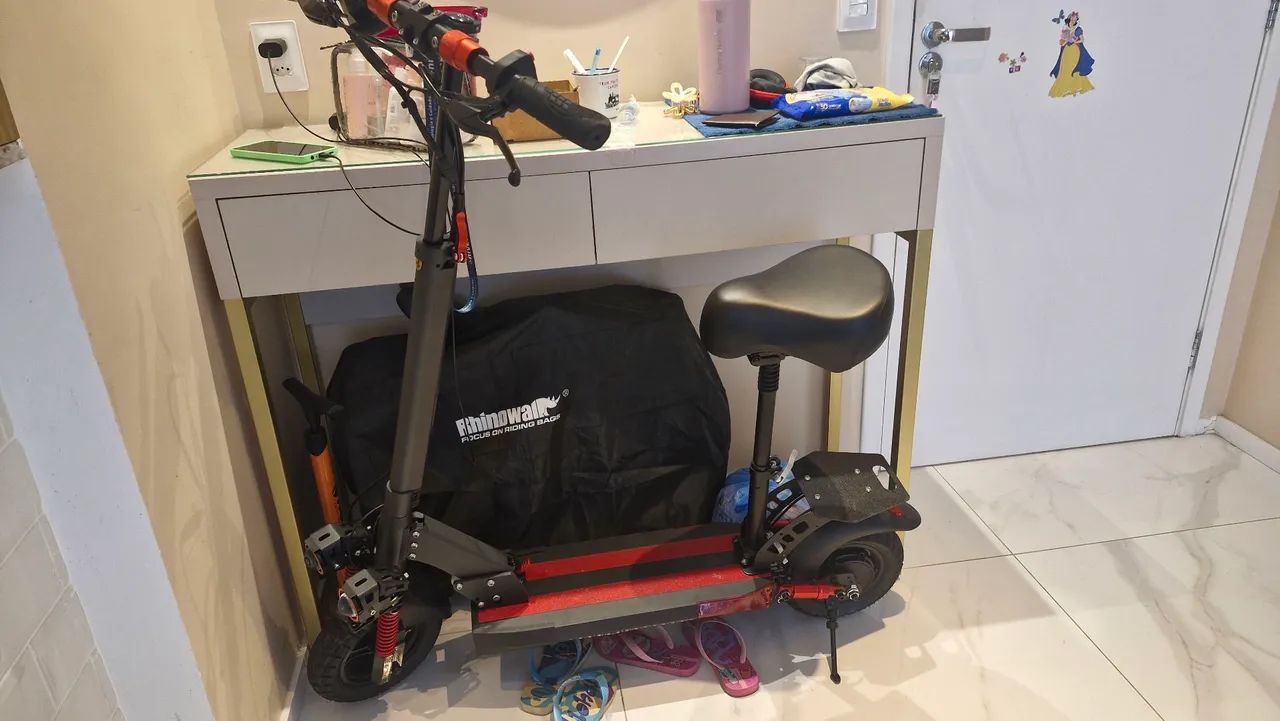 Patinete Elétrico Off Road c/ potência 500W e Bateria 12mah. Apenas 20km rodados - Foto 3