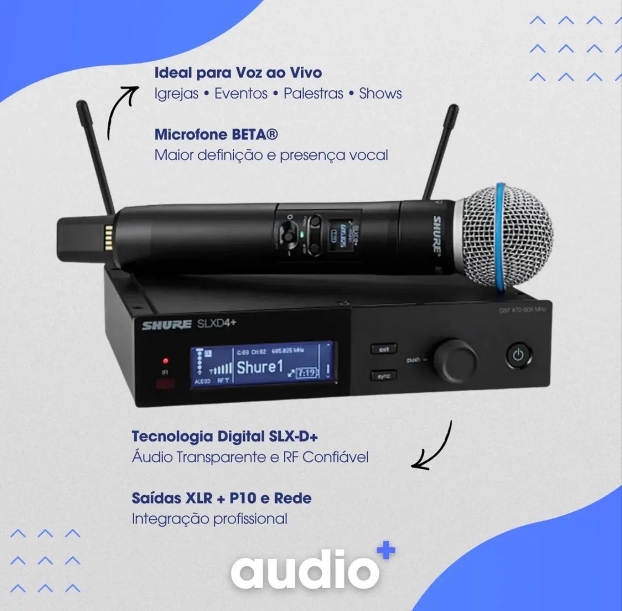 Microfone Sem Fio Shure Slxd24+/b58-g57 - Foto 3