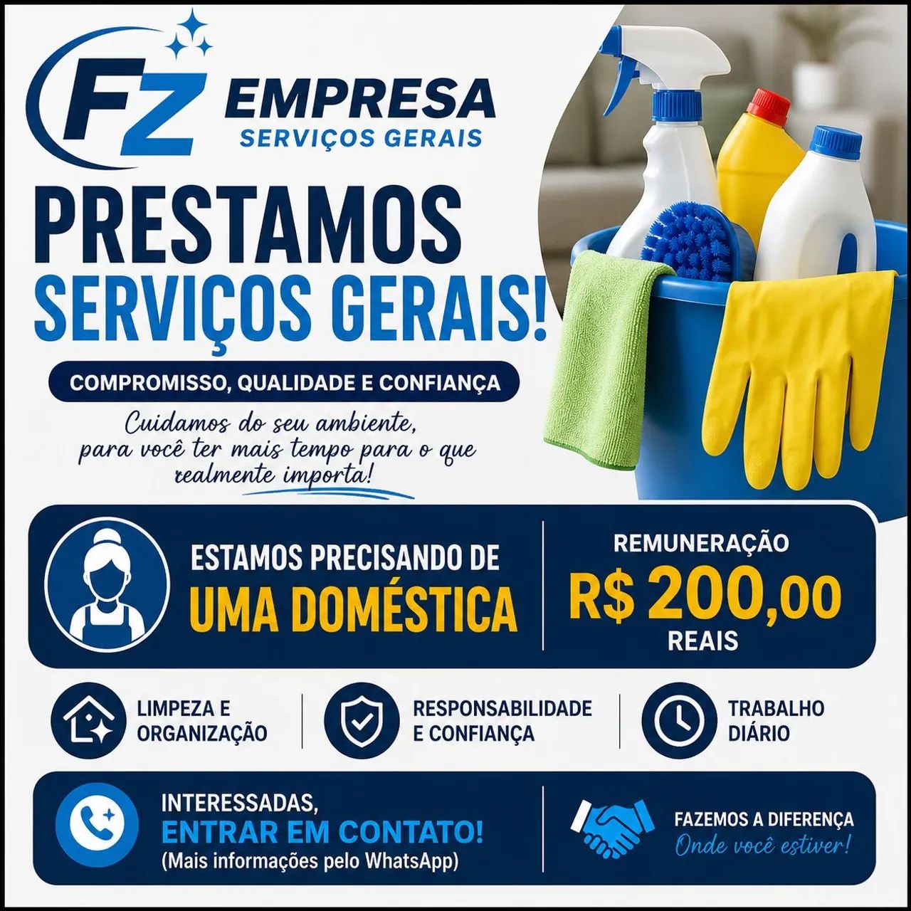 Venha trabalhar com a nossa empresa.