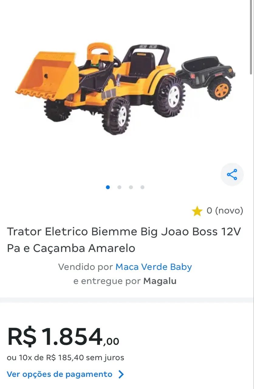 Vendo trator elétrico infantil 12v  - Foto 4