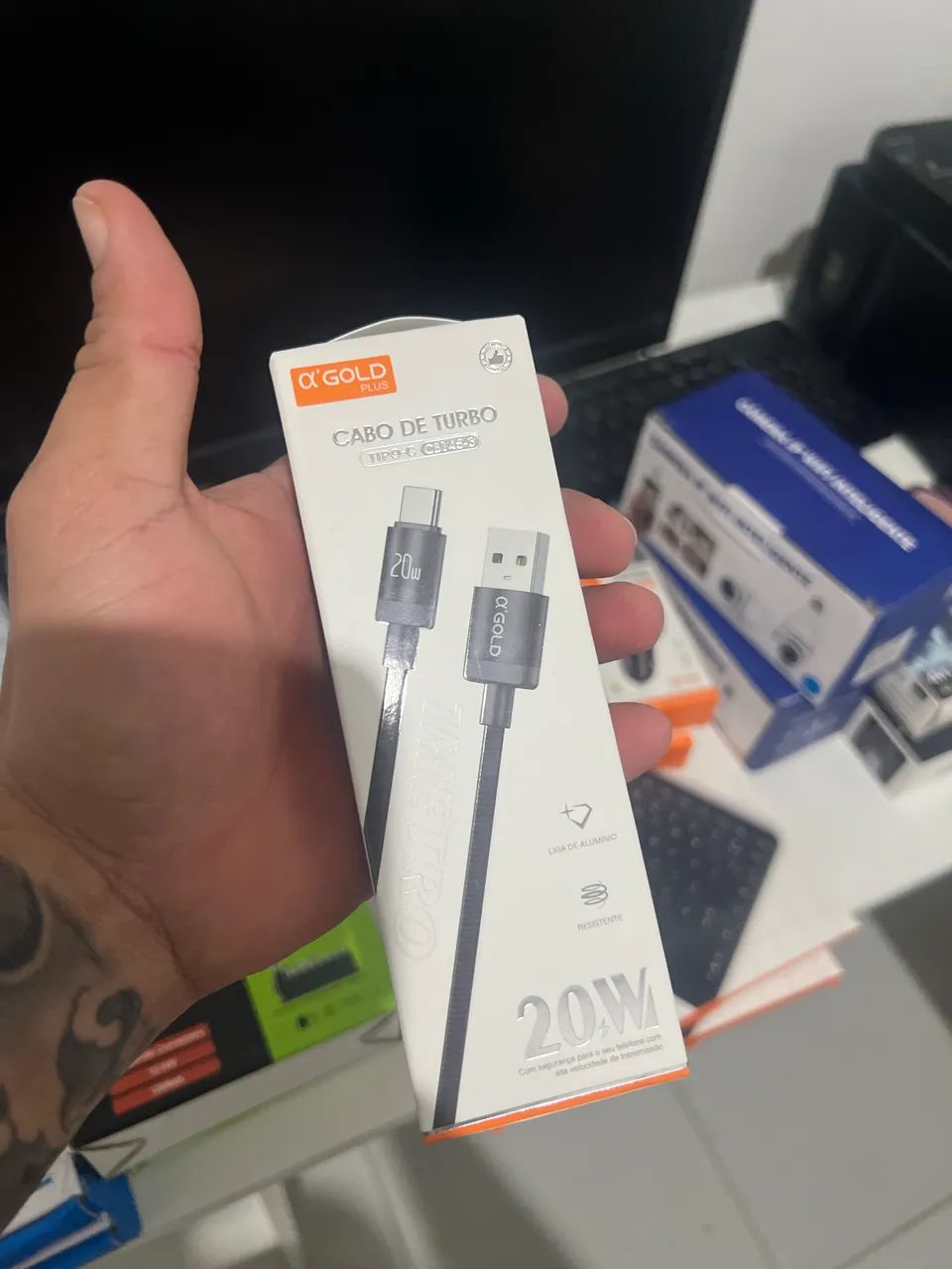 CABO TURBO USB-C REFORÇADO