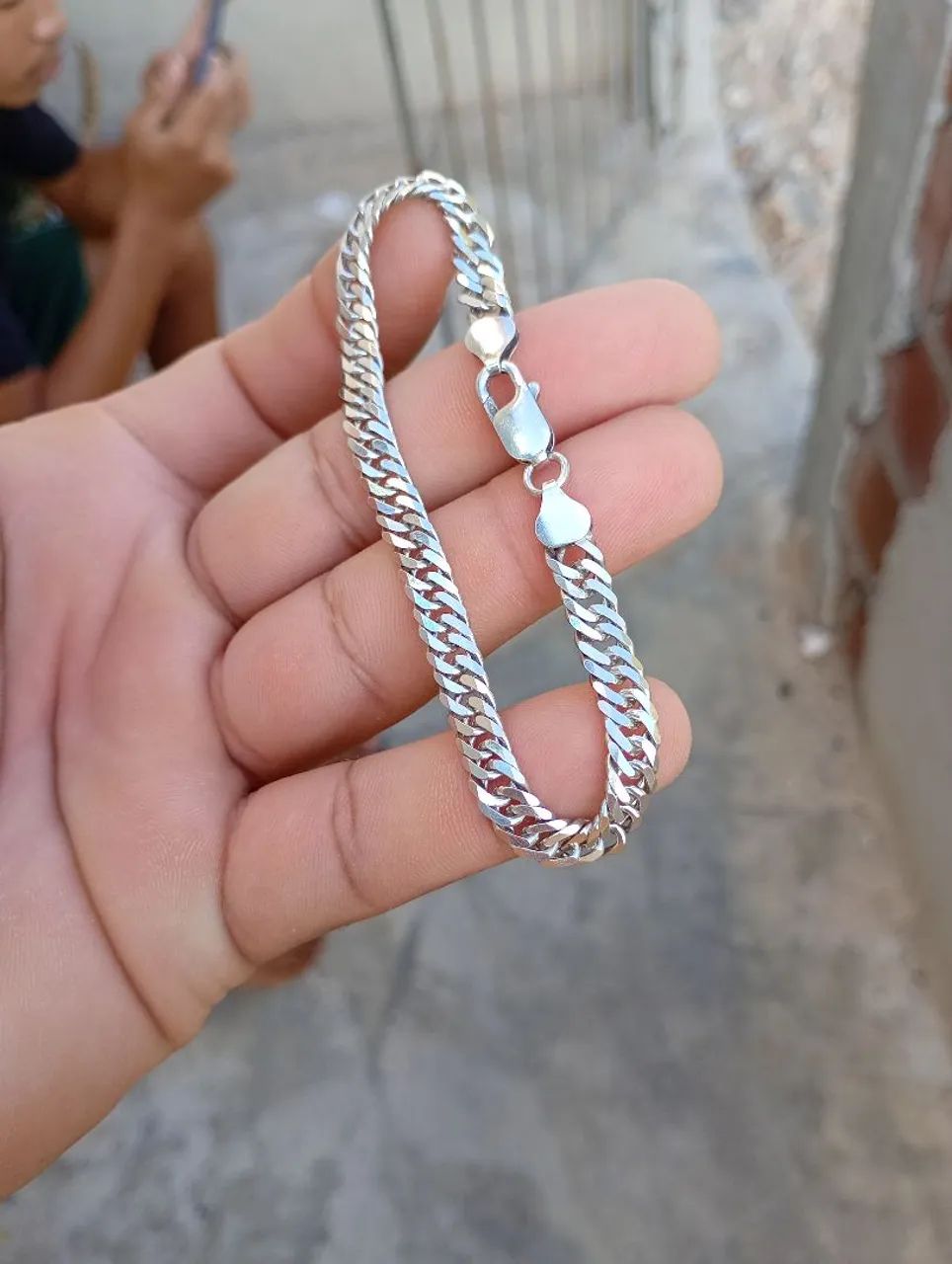 Vendo pulseira de prata 925