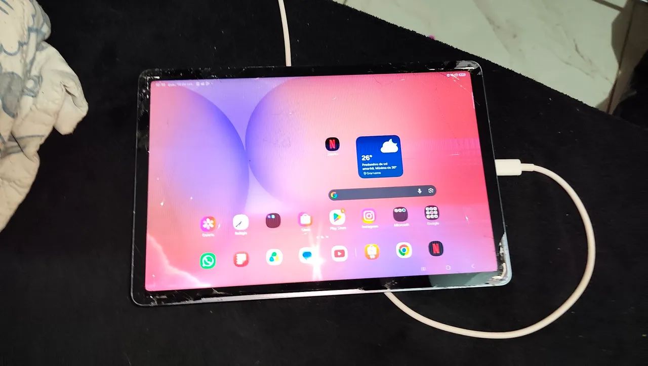 Tablet Samsung S10 Lite LED QUEIMADO - Foto 2