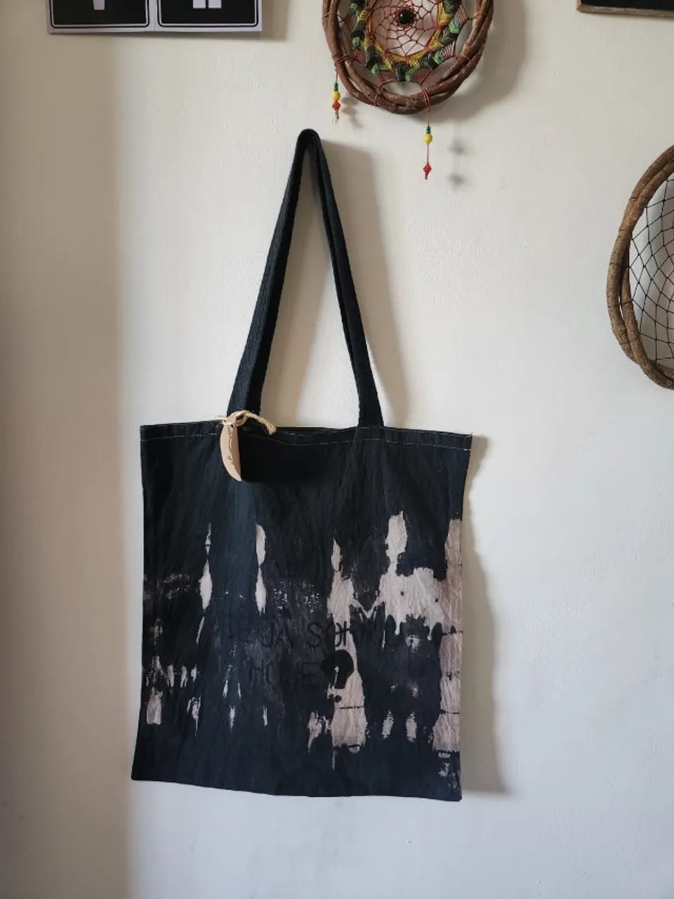 Ecobag Preta Tie Dye