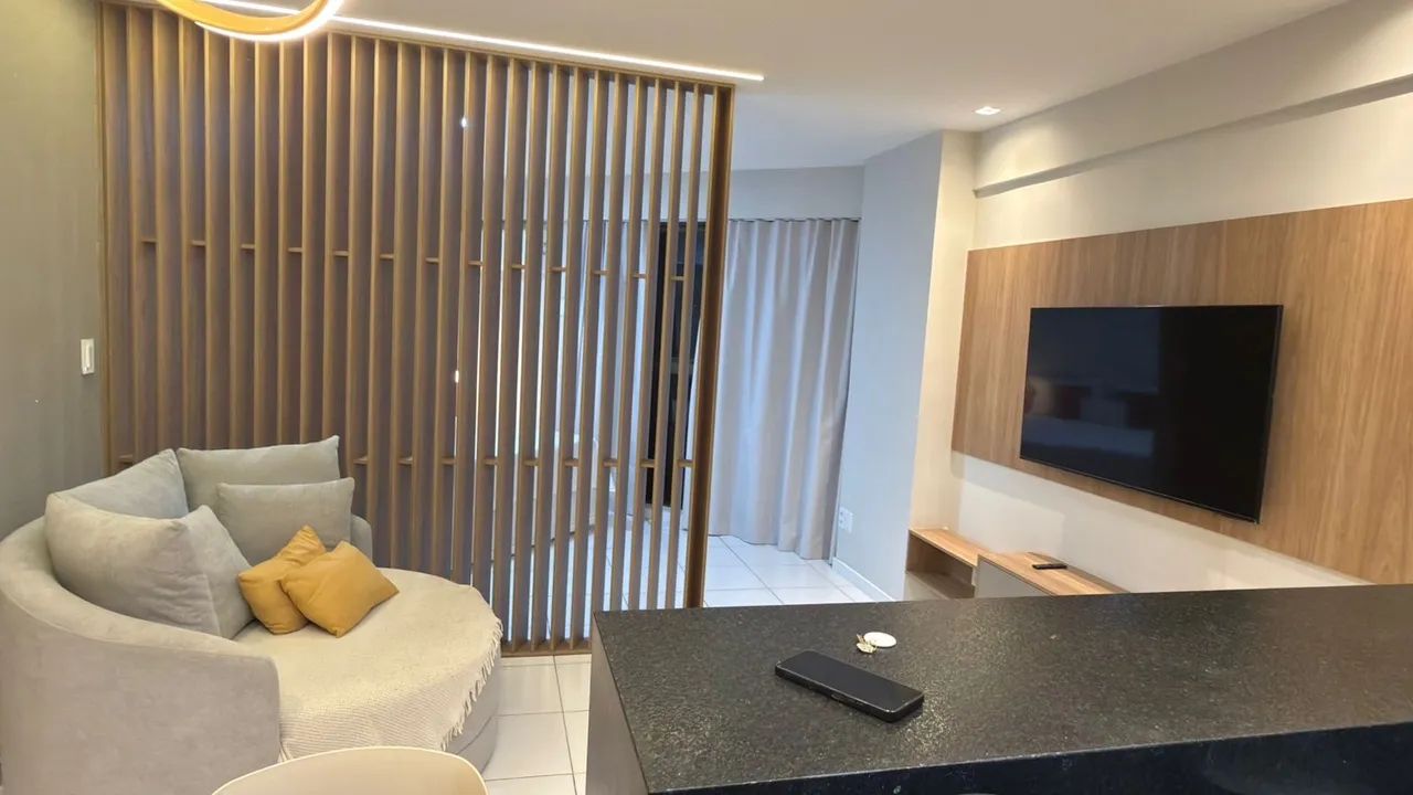Em Frente ao Harmony | Quarto e Sala Completo, Novo e Mobiliado