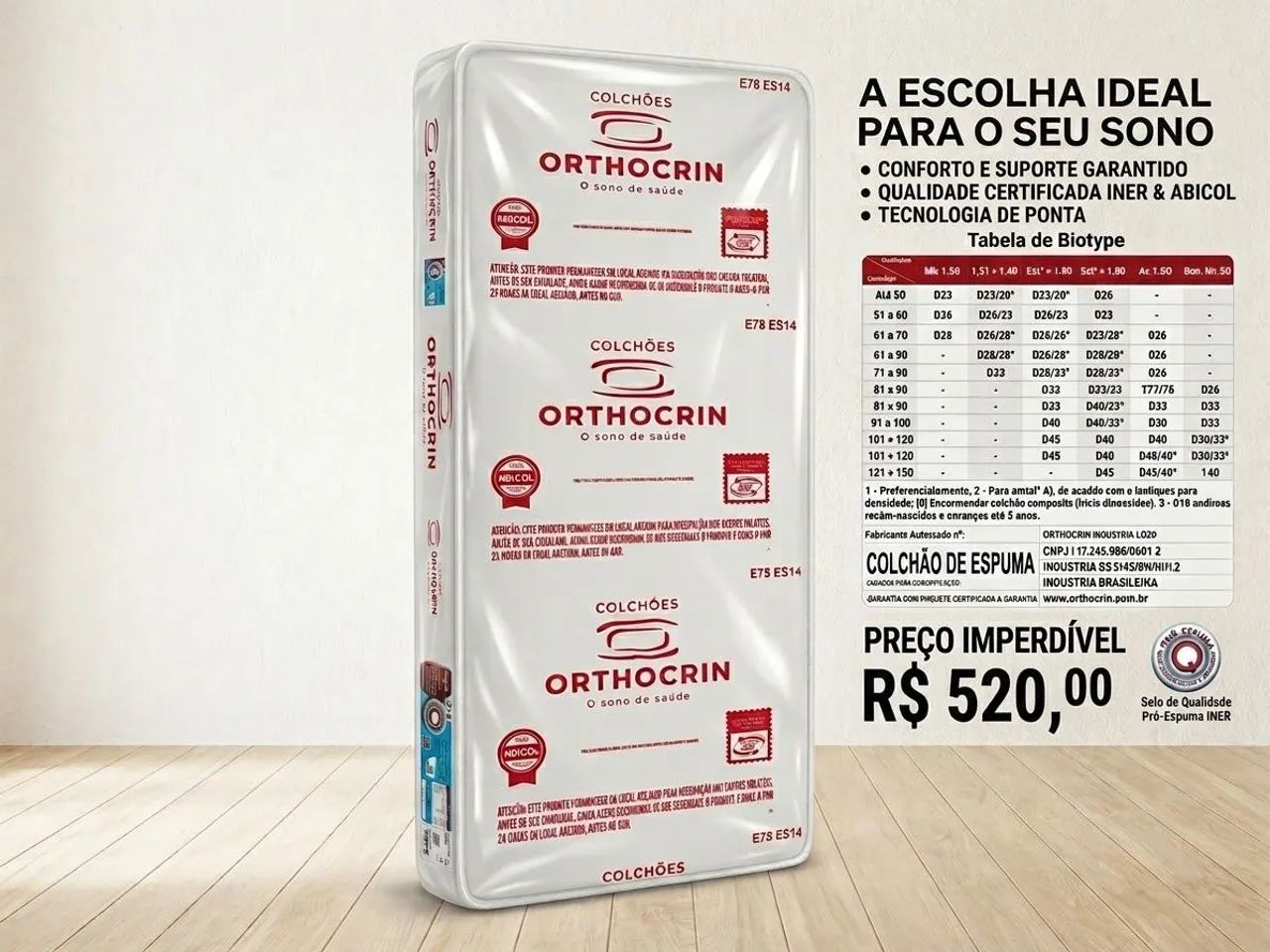 Colchão solteiro