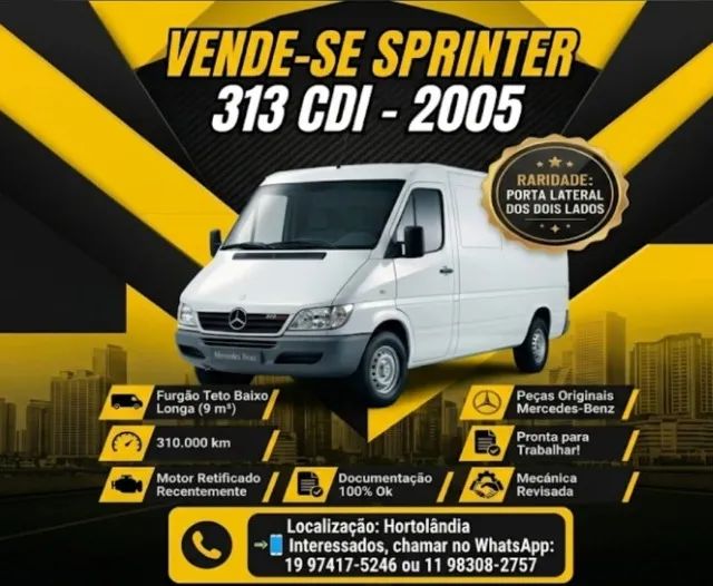 Mercedes-Benz Sprinter 313 Chassi 2.2 129cv Diesel 2005