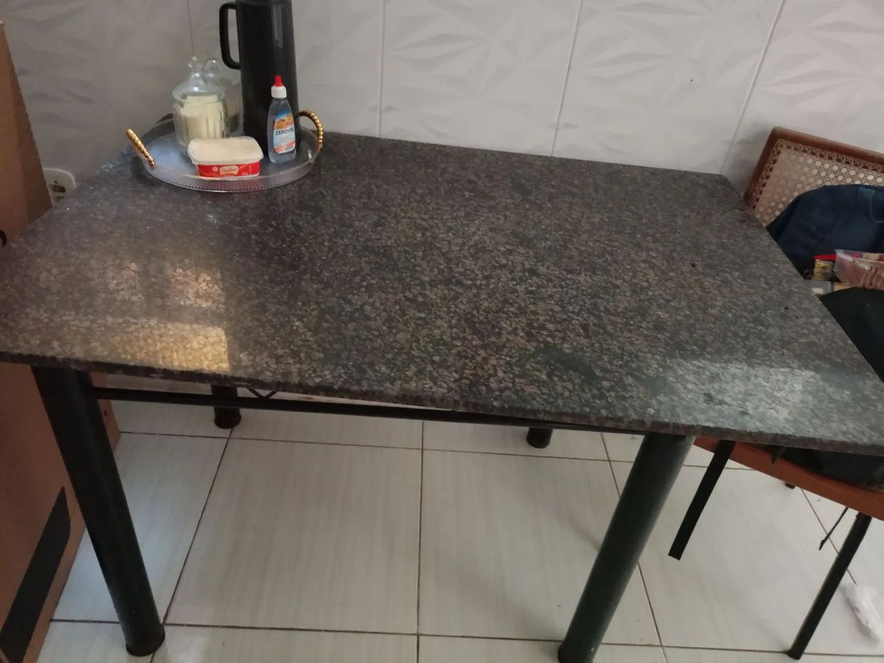 mesa de mármore 