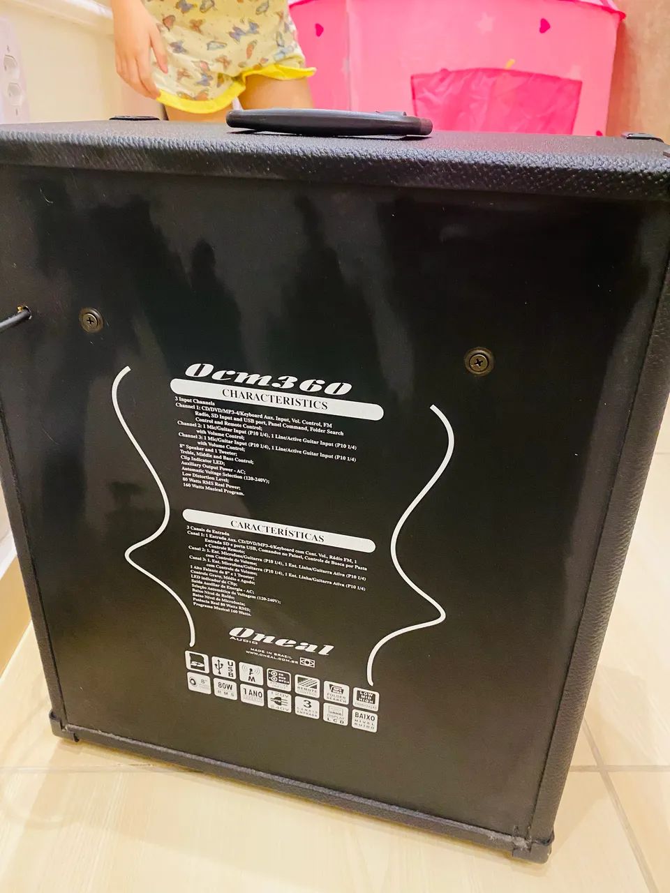 CAIXA DE SOM + CAJON PROFISSIONAL  - Foto 5