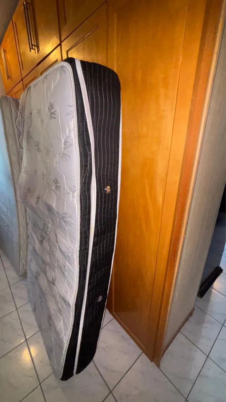 Cama box e colchão solteiro - Foto 3