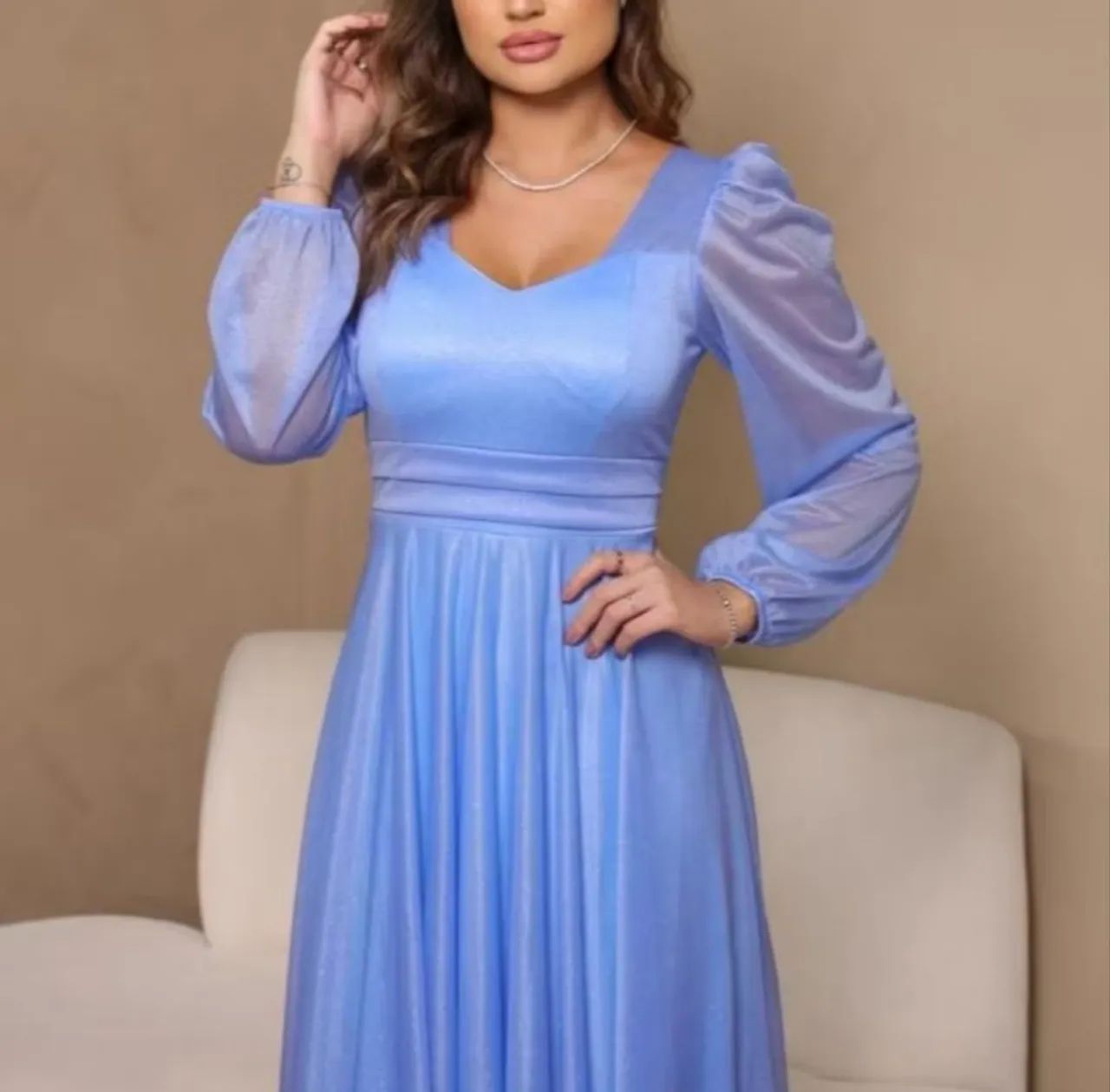 Vestido de festa Azul Serenity - Foto 2