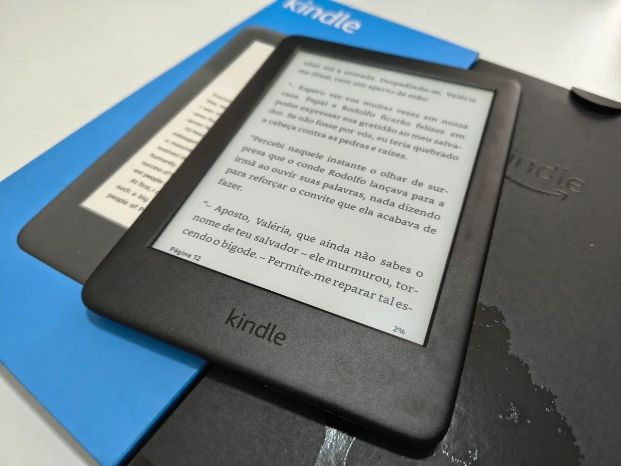 Kindle 10° geração na caixa e com capa - Foto 2